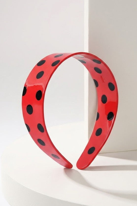 Vintage Polka Dot Statement Headband Hair Band | 40HB202