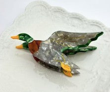 Flying Mallard Duck Hair Claw Clips | 40H1242