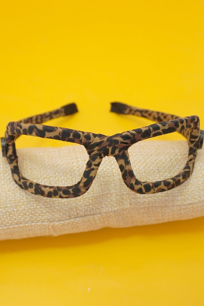 Leopard Print Cat Ear Twisted Headband | 40HB200