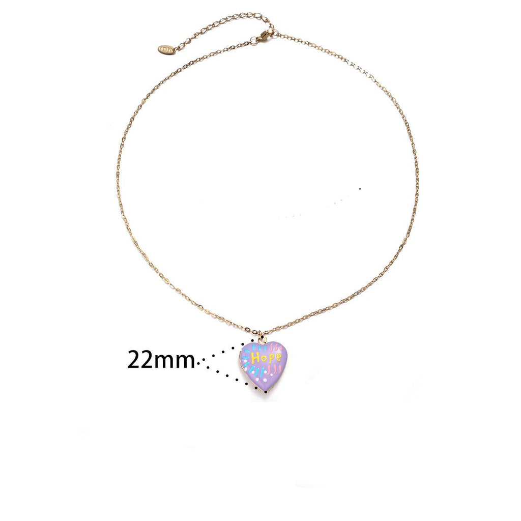 STAINLESS STEEL TARNISH FREE HEART LOCKET NECKLACE |40NK9715