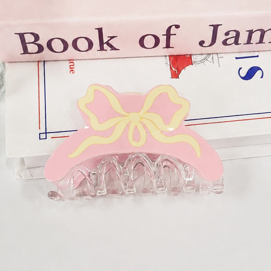 Coquette Ribbon Resin Hair Claw Clips | 40H1104