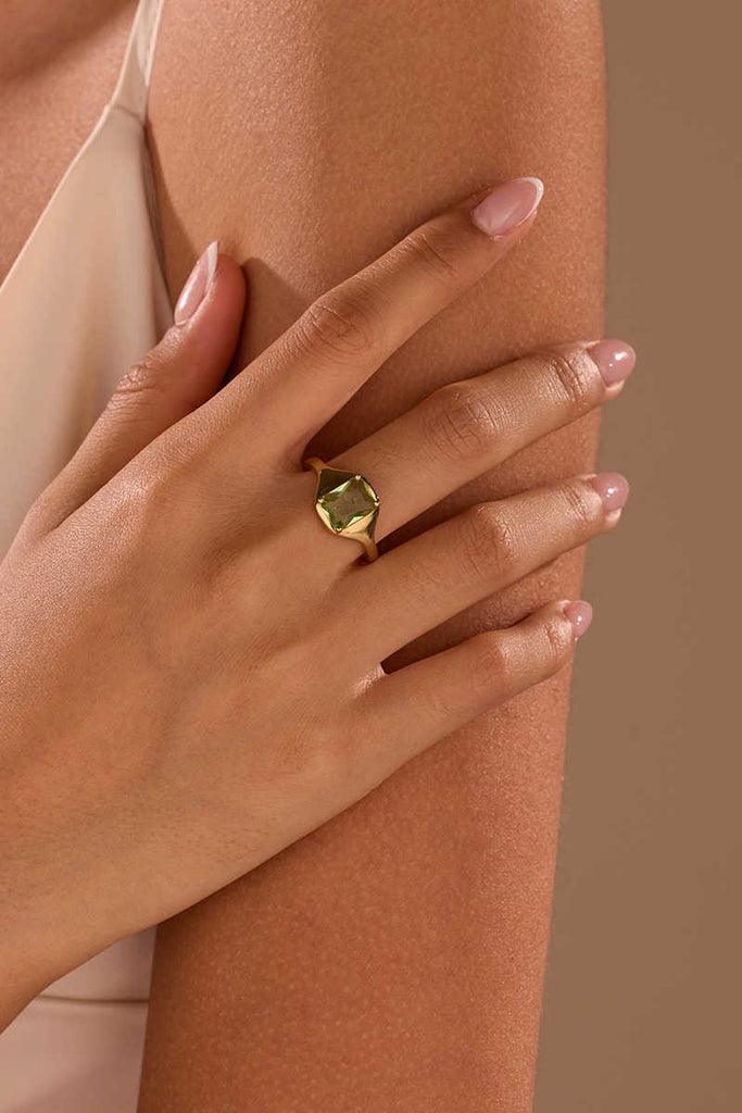Cushion-Cut Pastel Gemstone Ring | 40R153