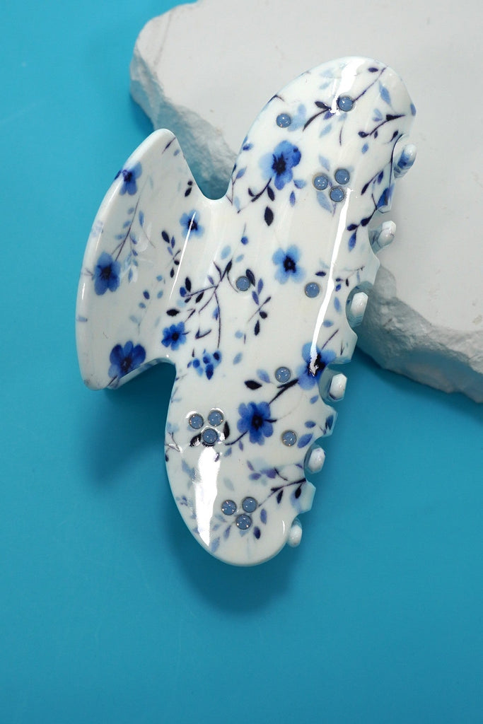 Floral Print Hair Claw Clips | 40H1110
