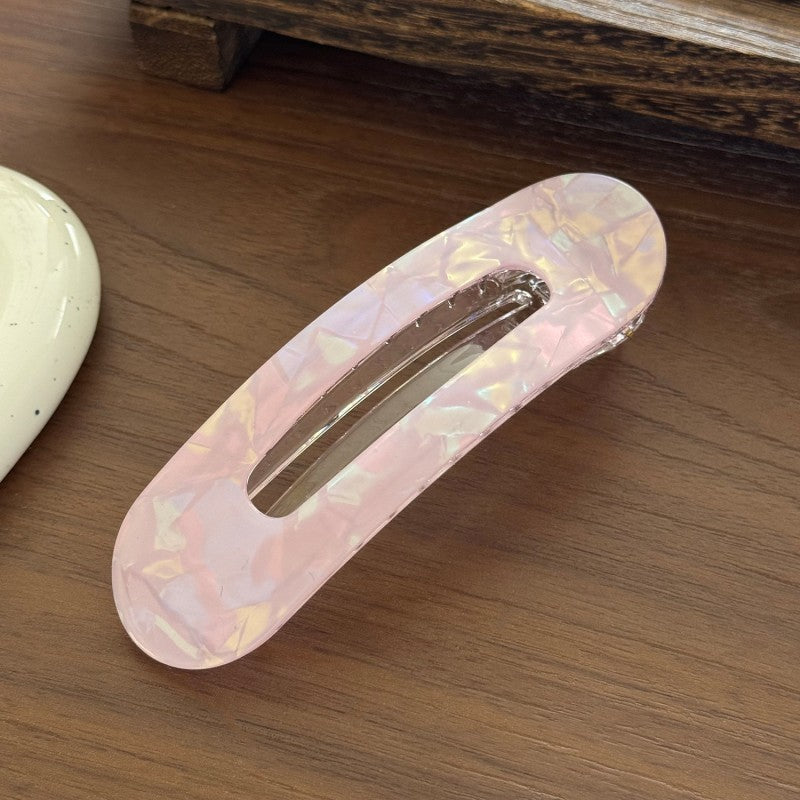 Iridescent Acetate Oblong Hair Clip | 40H1112