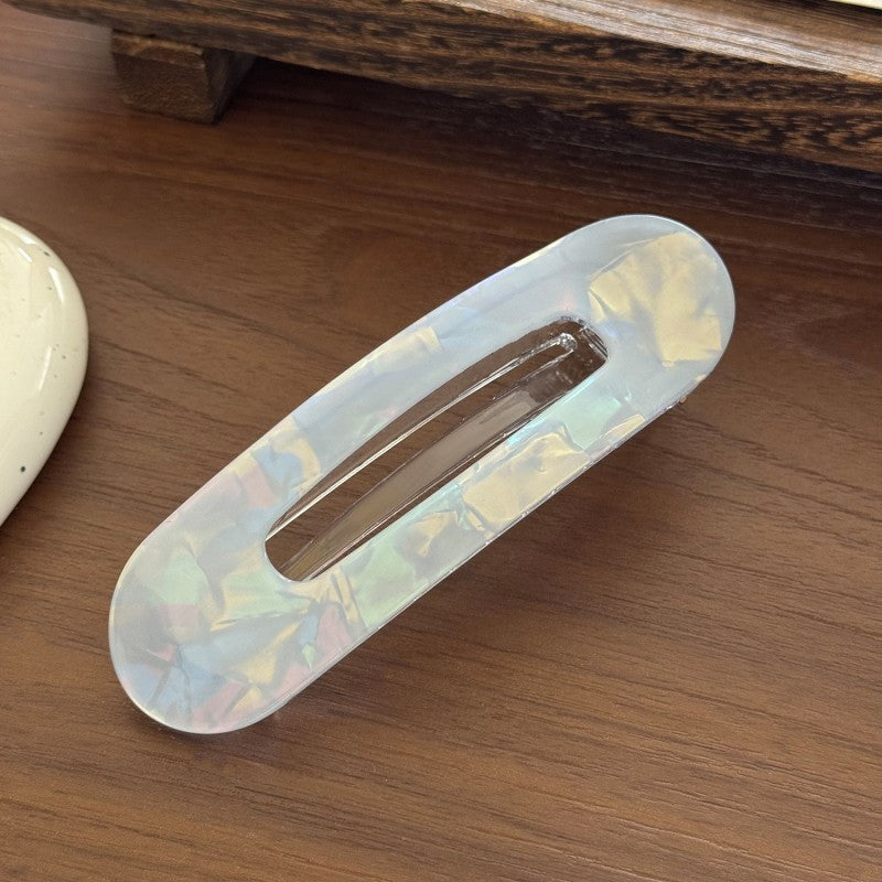 Iridescent Acetate Oblong Hair Clip | 40H1112