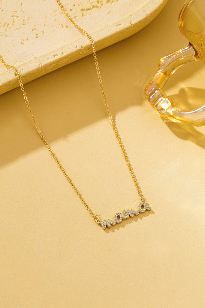 Crystal Pave MAMA necklace | 80N93289