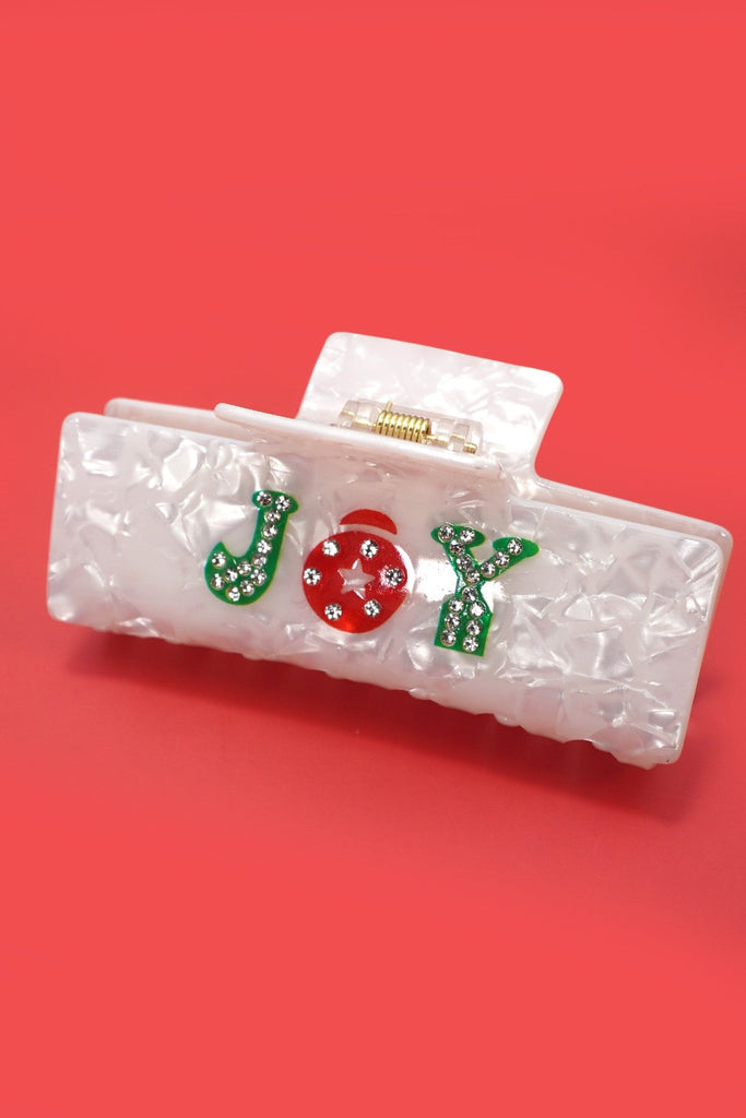 Christmas Jingle Ho Ho Ho Joy Hair Claw Clips | 40H1127