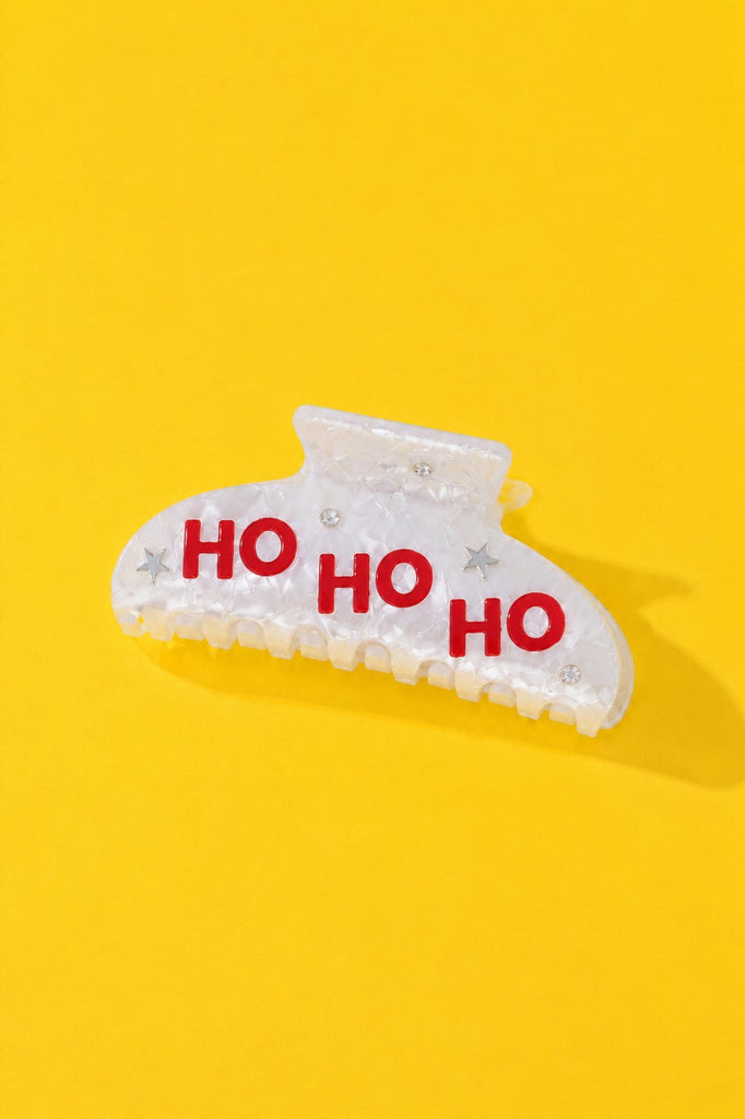Christmas Jingle Ho Ho Ho Joy Hair Claw Clips | 40H1127