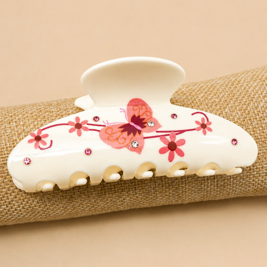 CHERRY BUTTERFLY FLORAL BEE HAIR CLAW CLIP | 40H1129