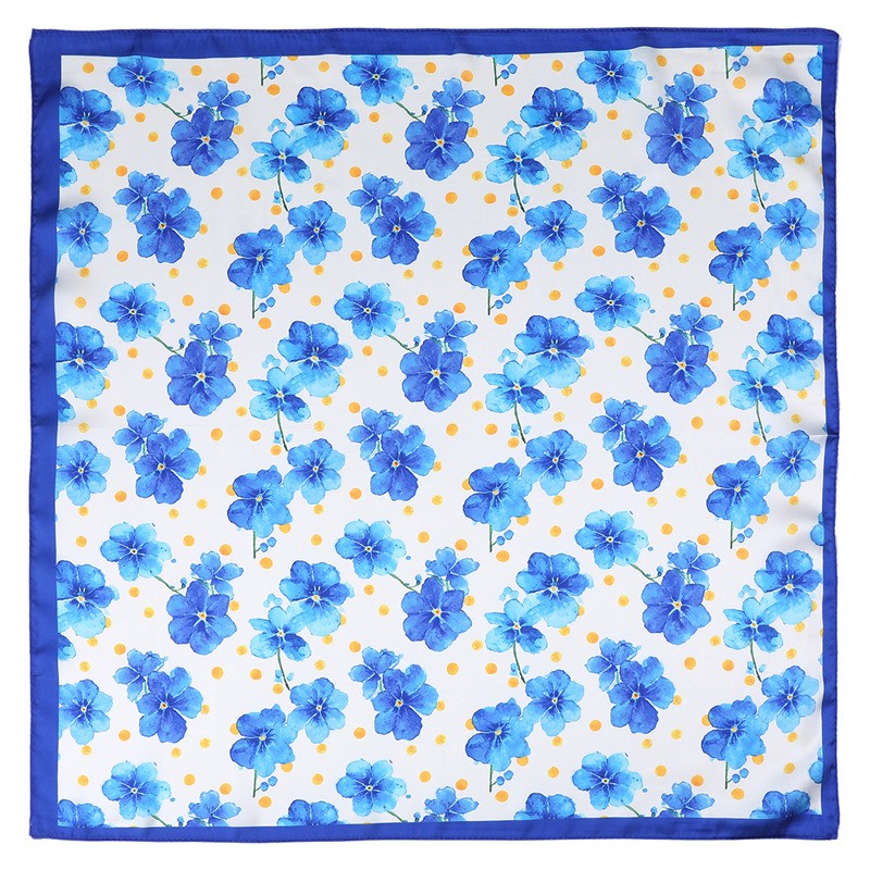 Delicate Floral Silk Finish Bandana Scarf | 40SC726