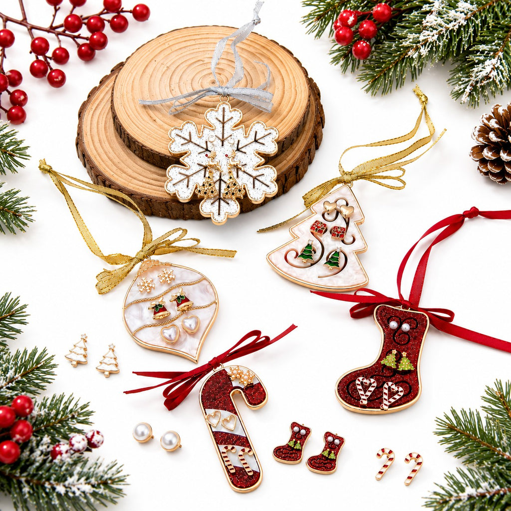 Holiday Christmas Trio Earring & Ornament Set | 80E62510