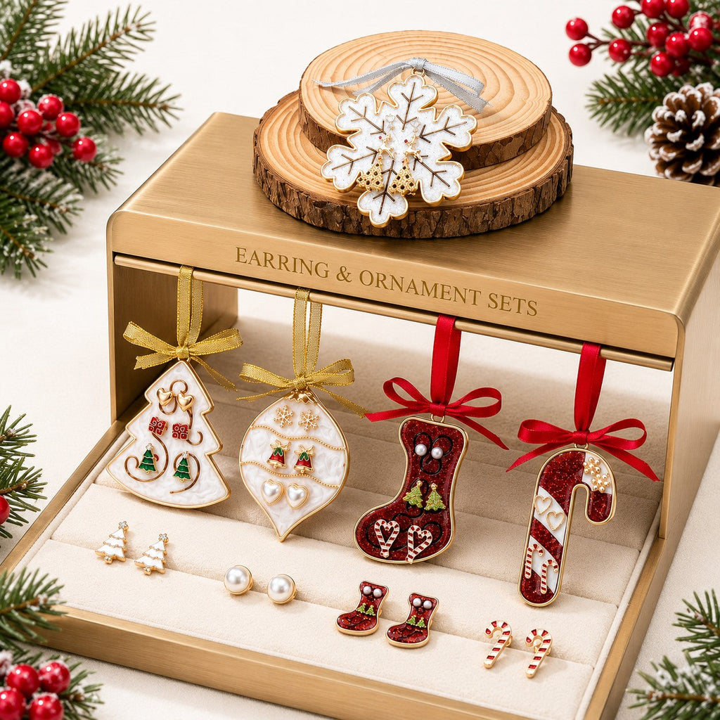 Holiday Christmas Trio Earring & Ornament Set | 80E62510