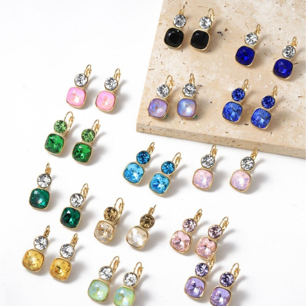 STAINLESS STEEL TARNISH FREE RHINESTONE EARRINGS | 40E529