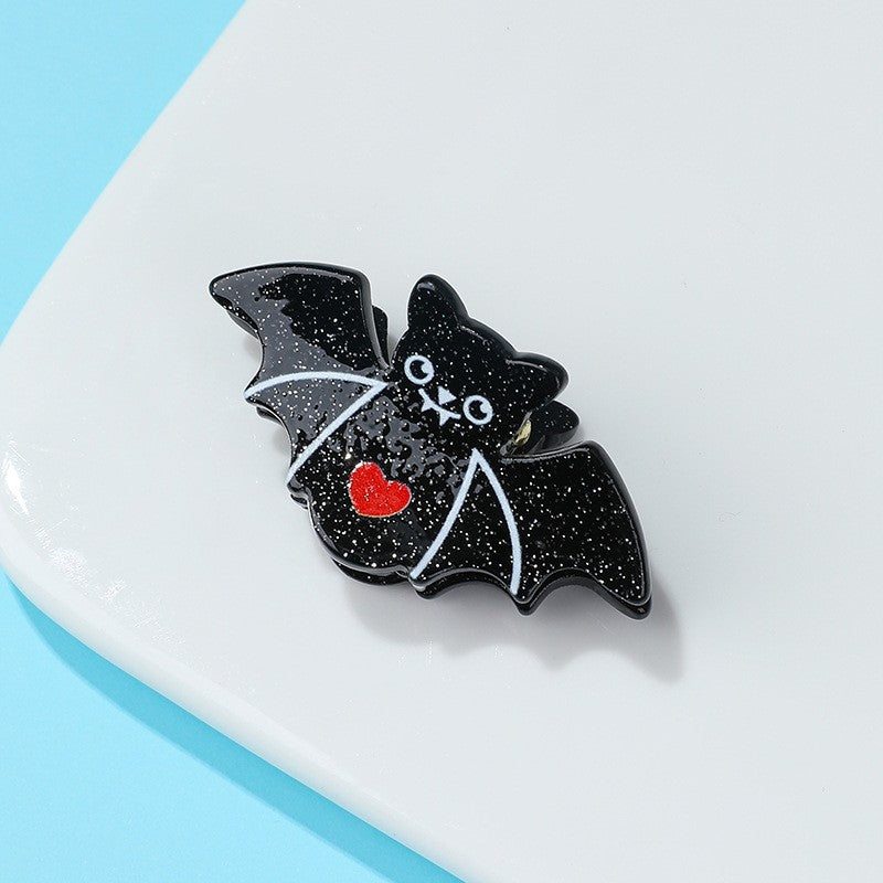 HALLOWEEN PUMPKIN GHOST SET OF 4 HAIR CLAW CLIPS |40H1143