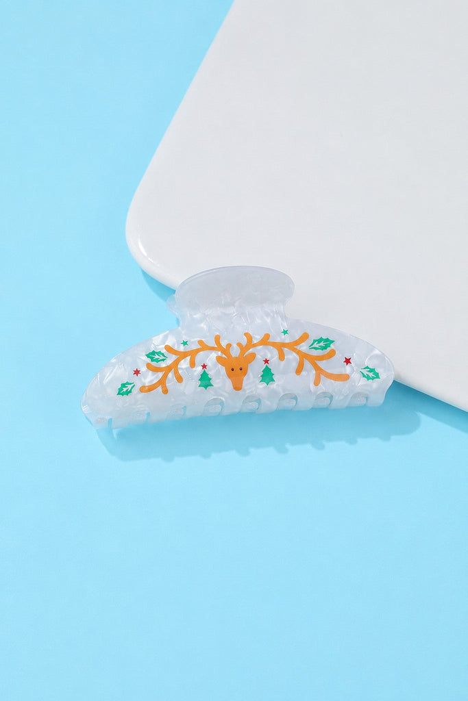 Christmas Jingle Ho Ho Ho Joy Hair Claw Clips | 40H1149