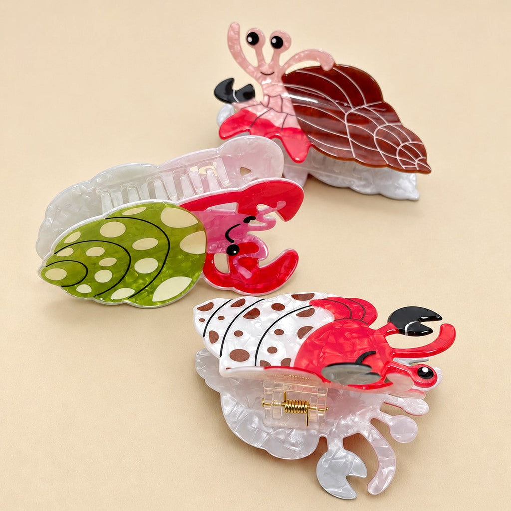 Hermit Crab Seashell Hair Claw Clips | 40H1222