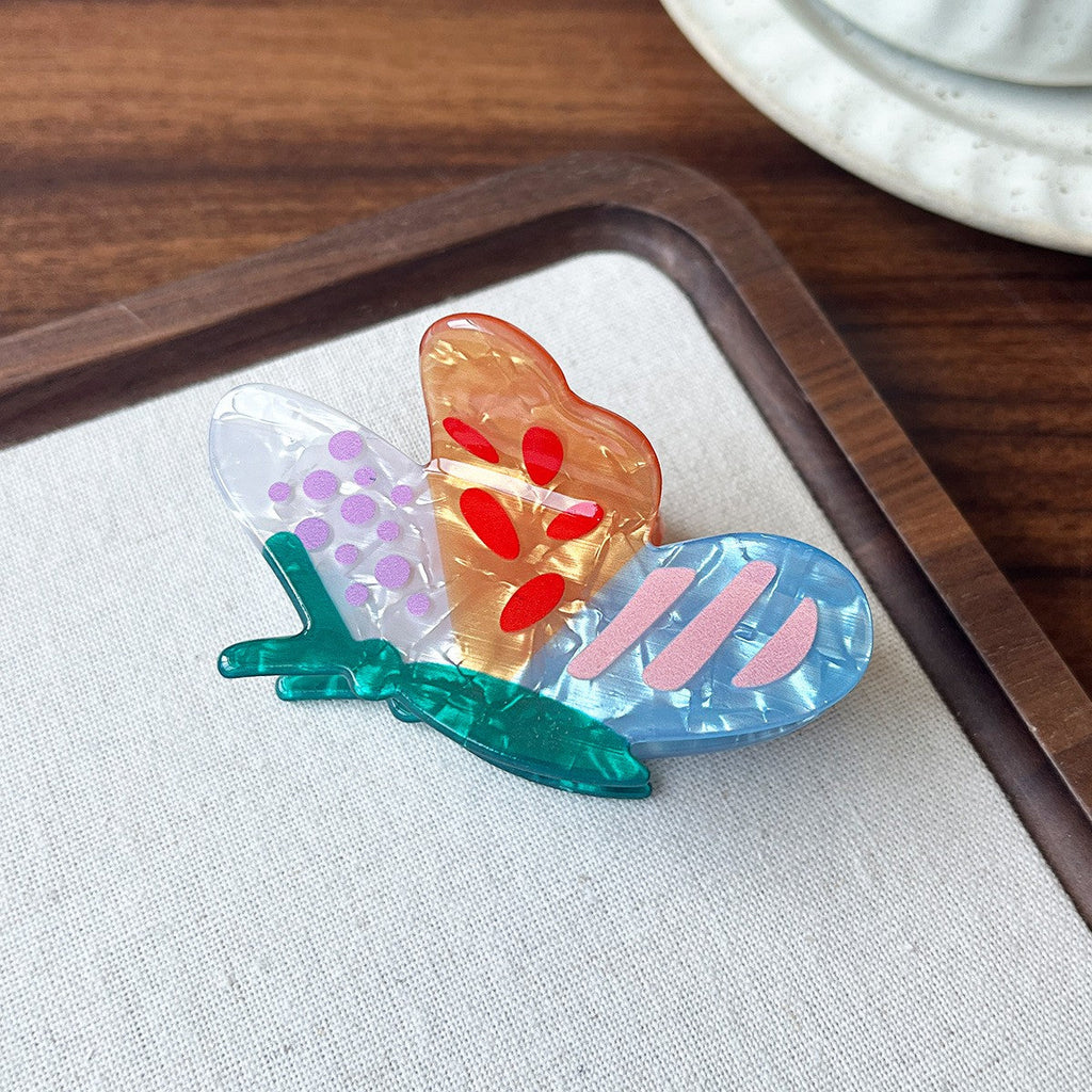 ABTRACT BUTTERFLY RESIN HAIR CLAW | 40H1154