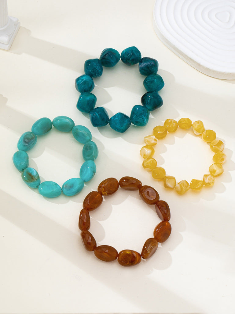 Bohemian Resin Nugget Stretch Bracelet | 80B1868
