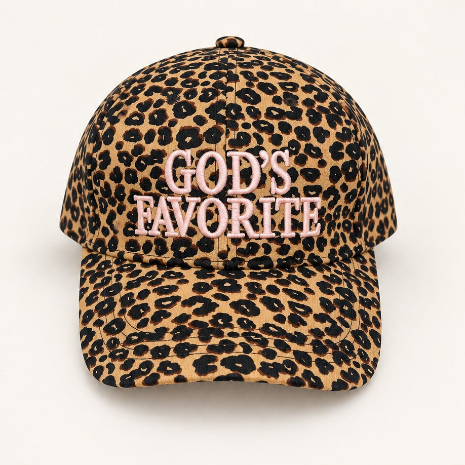 "God's Favorite" Embroidered Graphic Baseball Cap | 40HW769