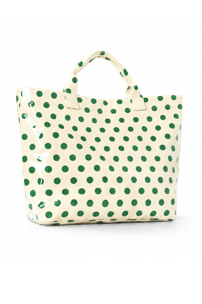 Large Striped Vinyl Tote Bags | 40P636