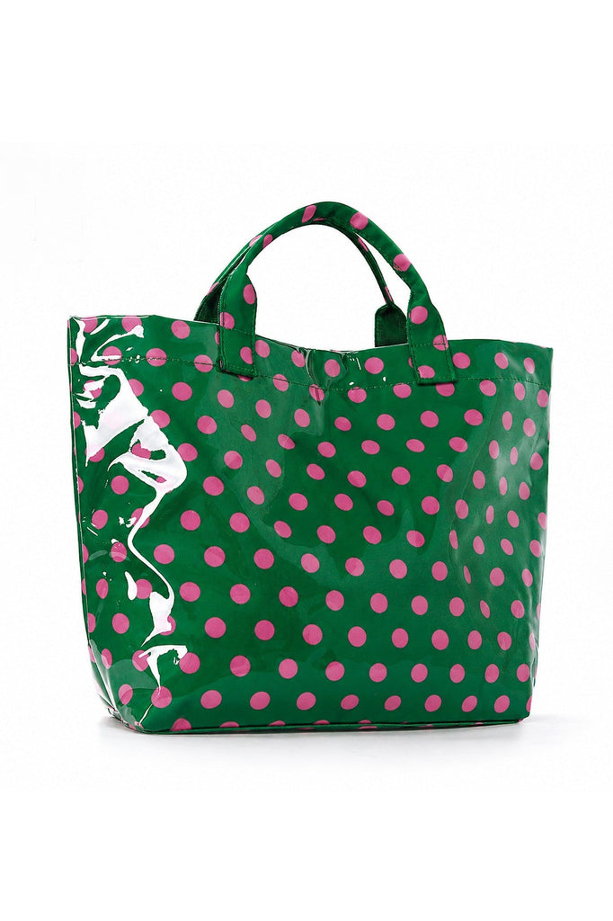 Large Striped Vinyl Tote Bags | 40P636