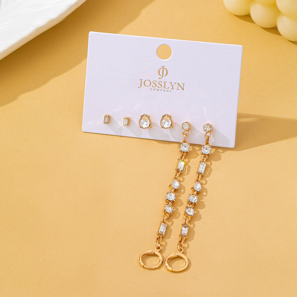 Crystal Cluster Earring Trio Set | 80E62938