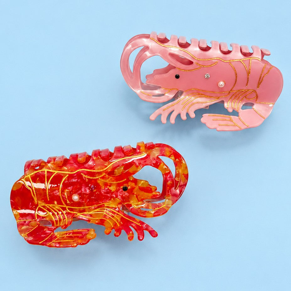 Shrimp Acetate Hair Claw Clip | 40H1176
