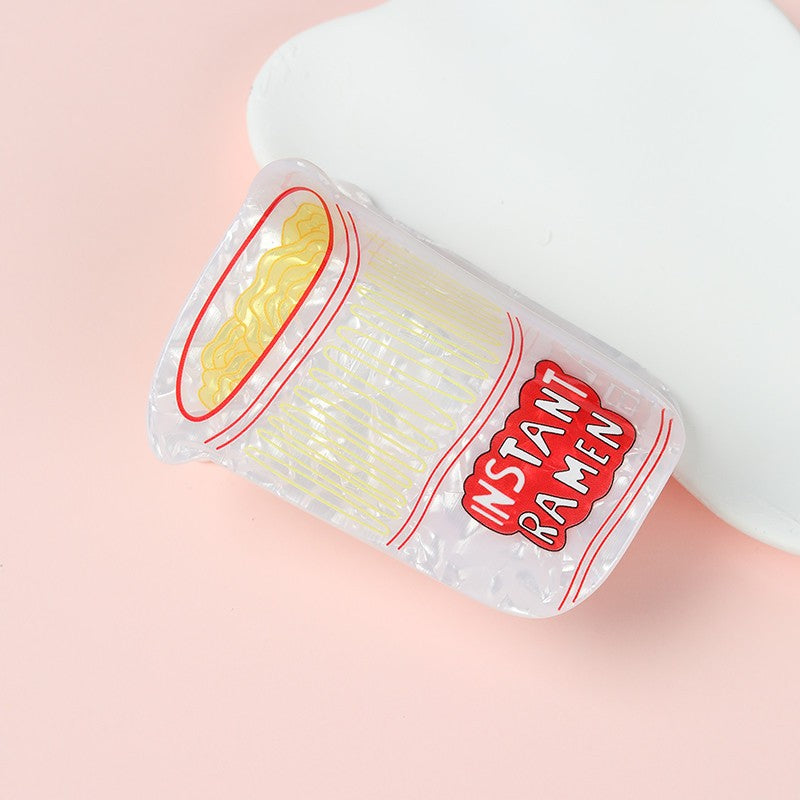 Instant Ramen Cup Hair Claw Clip | 40H1178