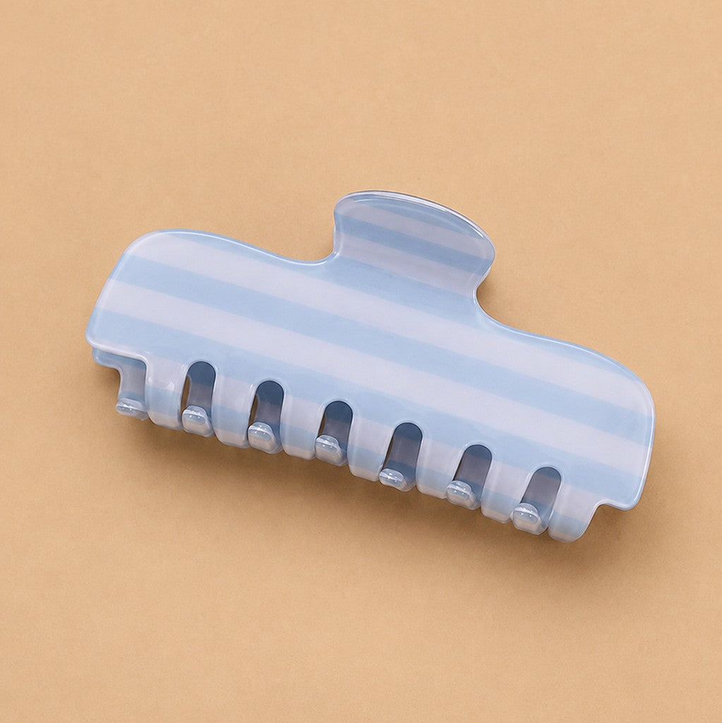 RETRO STRIPED RECTANGULAR HAIR CLAW CLIP | 40H1188