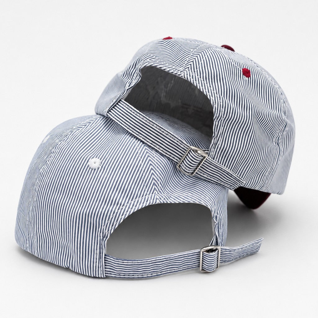 "PRAY" Striped Embroidered Two-Tone Baseball Cap | 40HW760