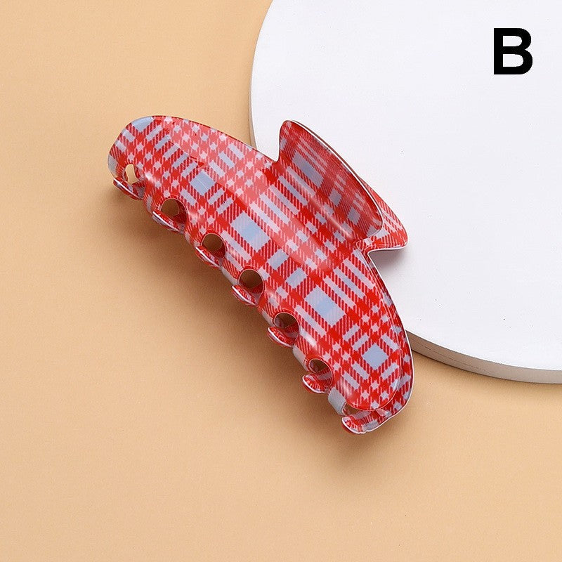Pastel Plaid & Gingham Hair Claw Clip | 40H1194