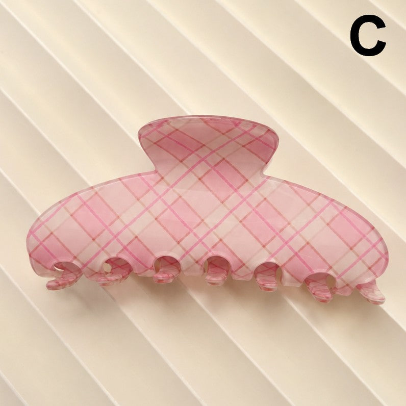 Pastel Plaid & Gingham Hair Claw Clip | 40H1194