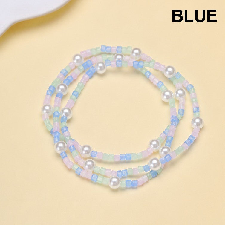 Pastel Mixed Beaded Pearl Stretch Bracelet | 40B5274