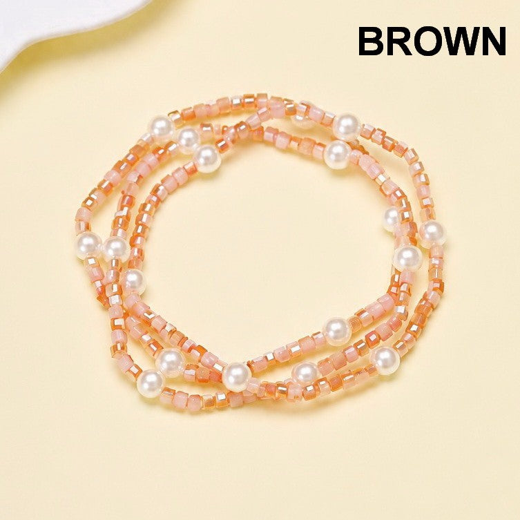 Pastel Mixed Beaded Pearl Stretch Bracelet | 40B5274