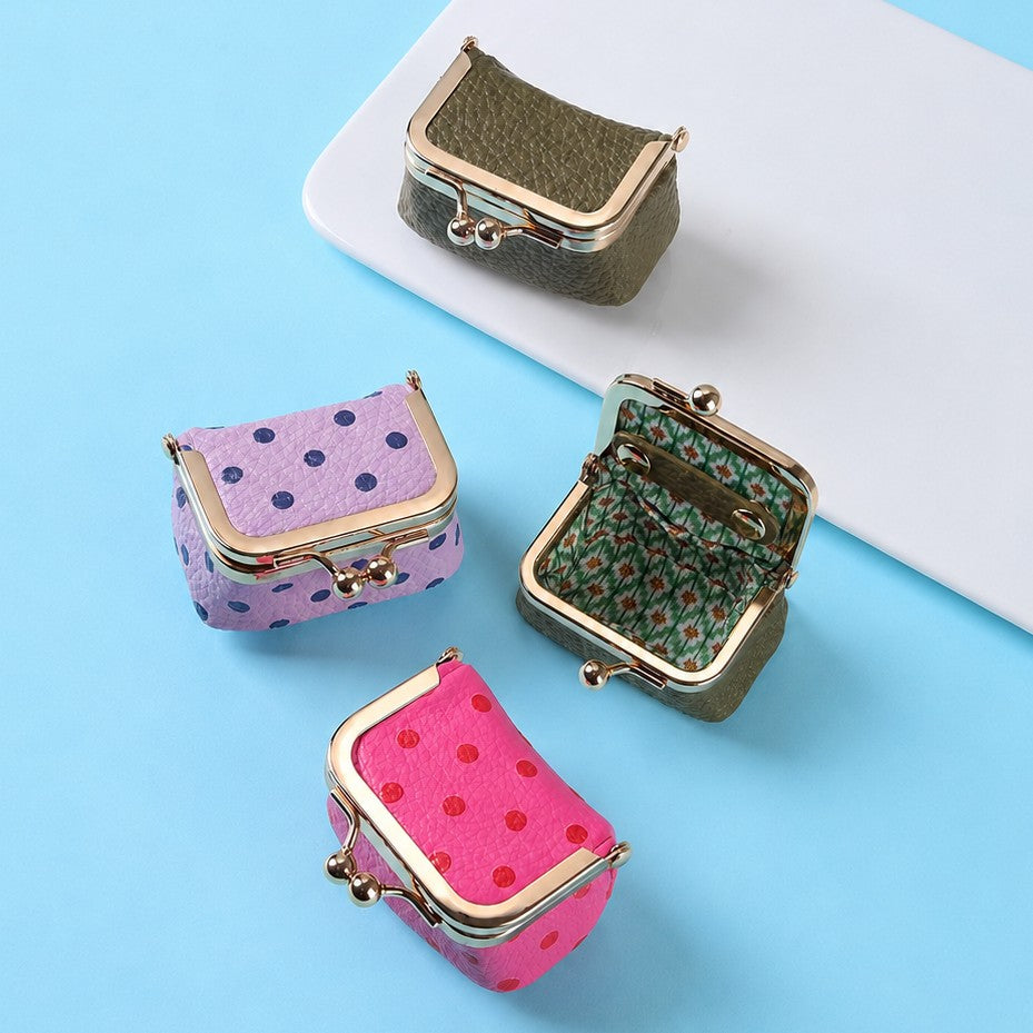 MINI POLKA DOT KISS LOCK TRAVEL JEWELRY BOX | 40P646