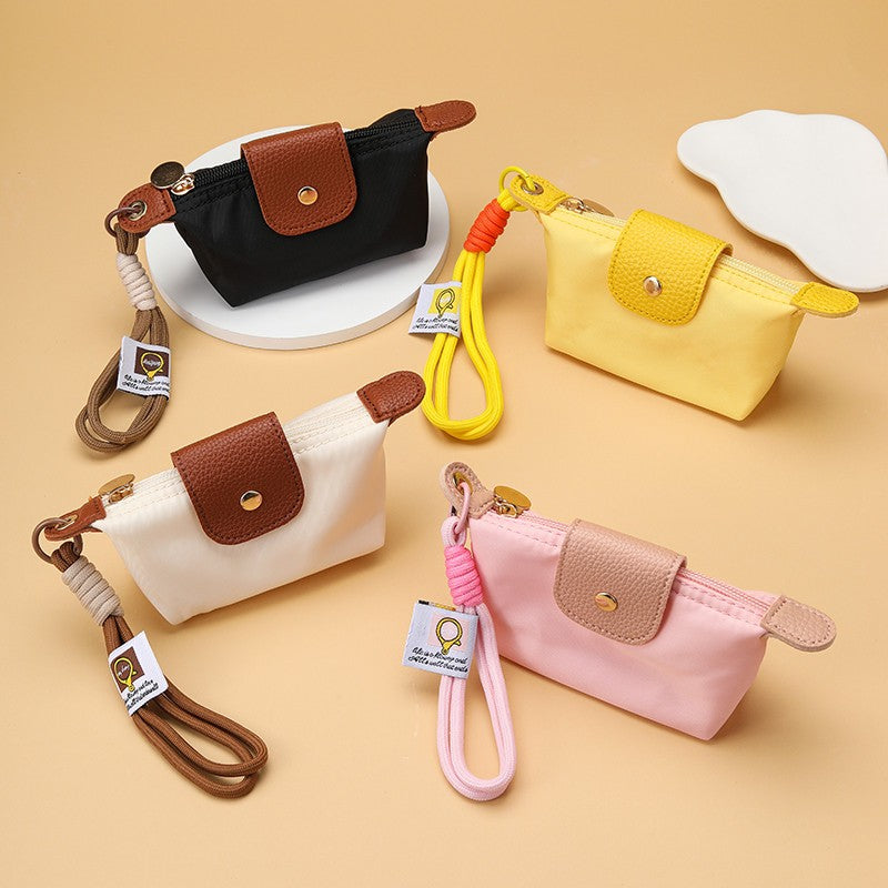 Mini Flap Coin Pouch Wristlet Keychains | 40KC198