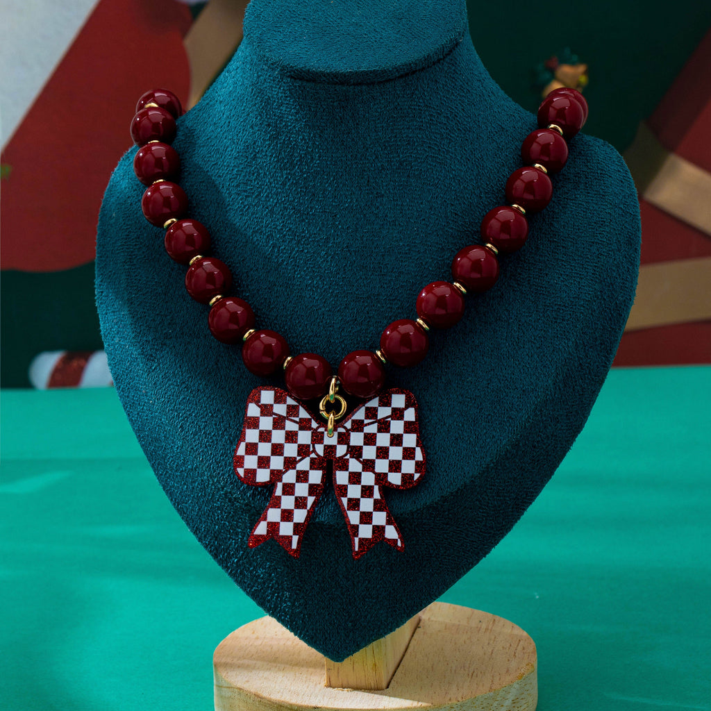 Festive Holiday Charm Beaded Necklace | 80N93880