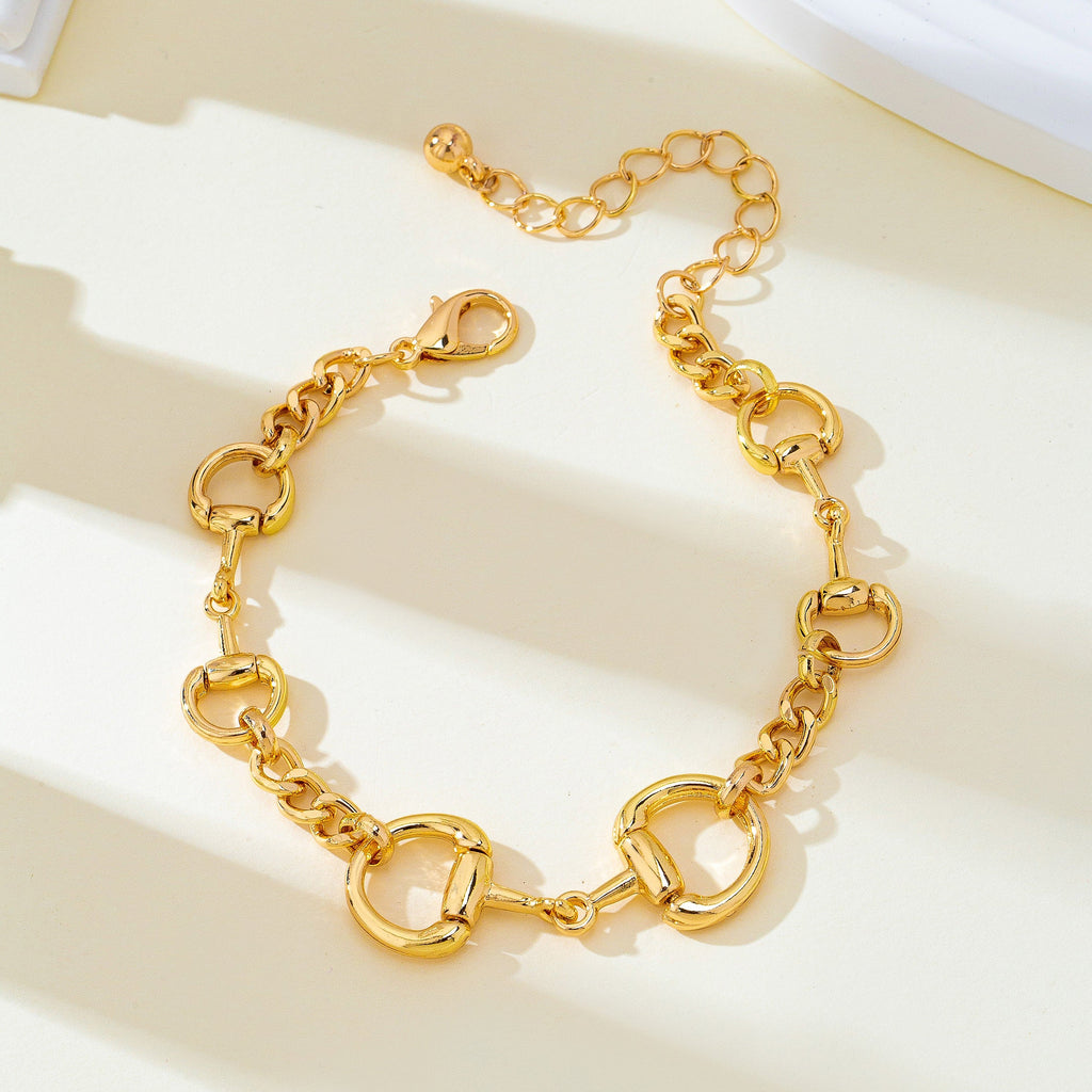 Mixed Chain Horsebit Link Bracelet | 80B1962