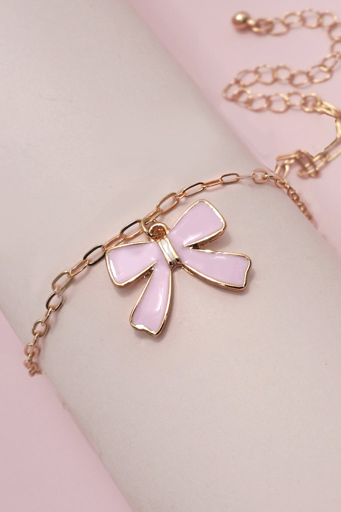 CLASSIC CHARMING PINK BOW BRACELET | 31B50529