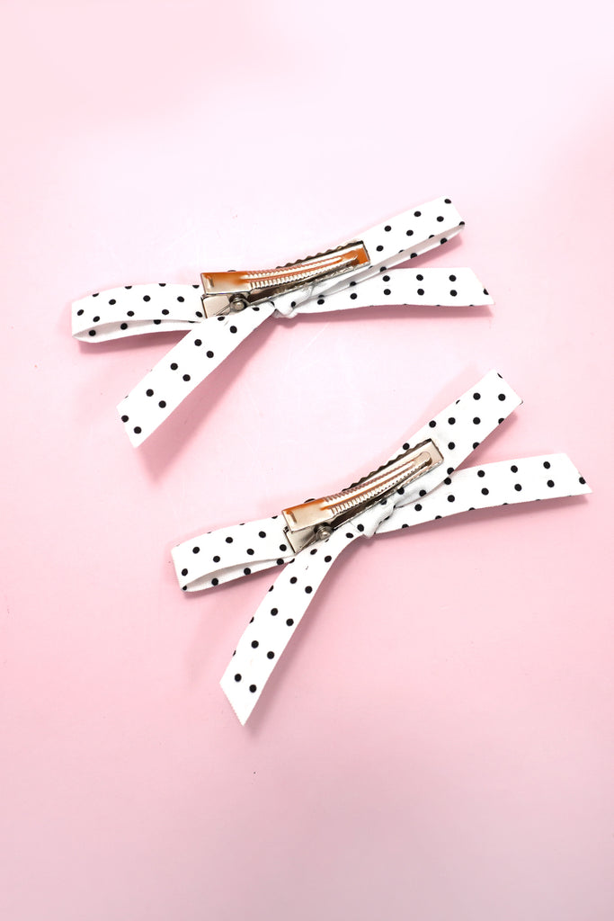 POLKA DOT MINI HAIR CLAW CLIPS SET OF 2 | 40H1089