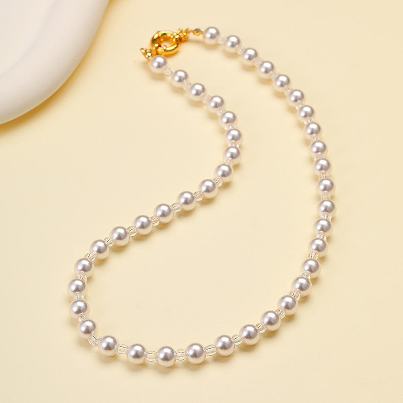 Natural Stone Semi-Precious Glass Mixed Necklace | 40NK9659