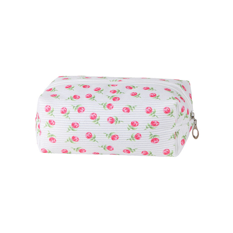 STRAWBERRY WESTERN BOW MAKEUP COSMETIC POUCH BAG | 40P544