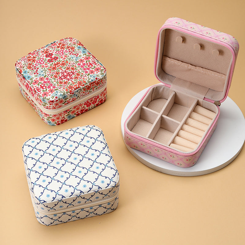 DESIGNED JEWELRY ORGANIZER TRAVEL BOX CASE | 40P566