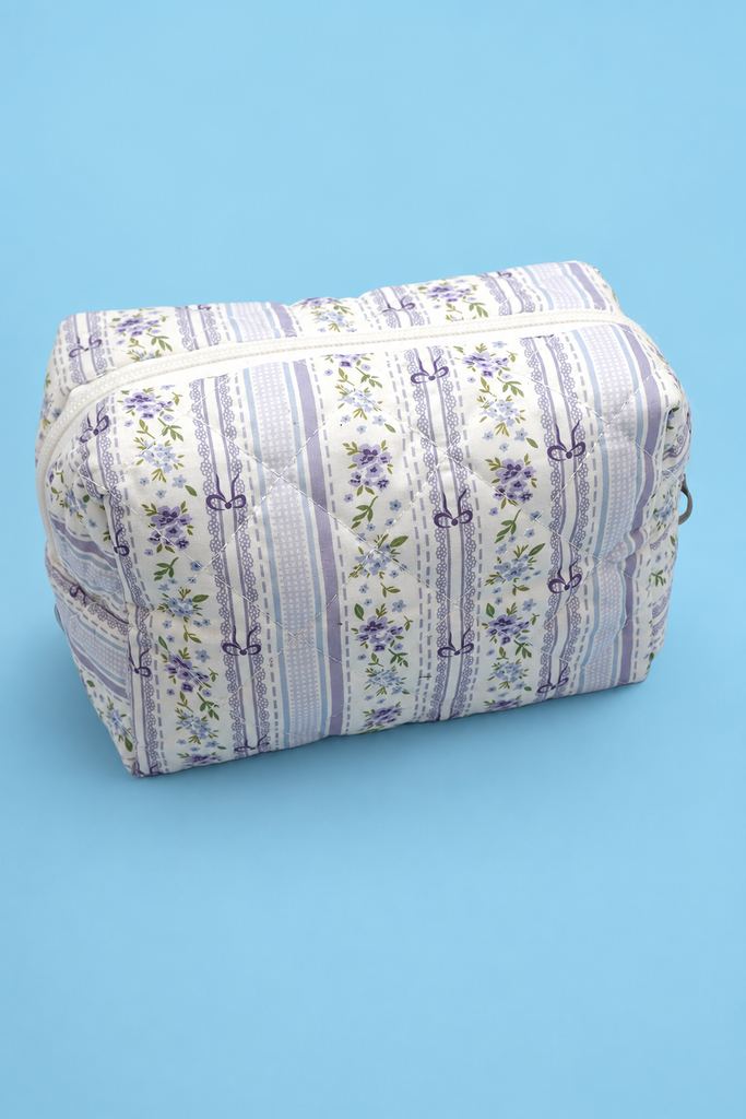 FLORAL TOILE PATTERN MAKEUP COSMETIC POUCH BAG | 40P562