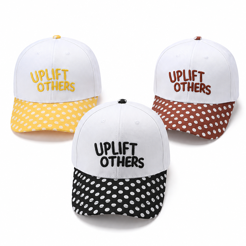 "Up Lift Others" Polka Dot Baseball Cap | 40HW758