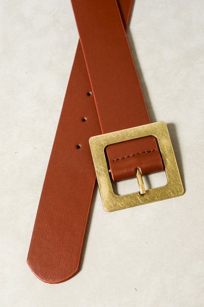 CLASSIC OVERSIZED SQUARE BUCKLE BELTS | 40BT604