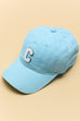 WASHED SHERPA INITIAL BASEBALL CAP 40HW705