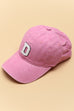WASHED SHERPA INITIAL BASEBALL CAP 40HW705