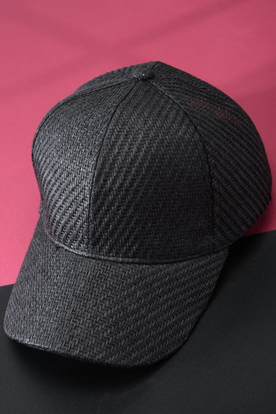 SUMMER WOVEN STRAW BASE BALL CAP 40HW604