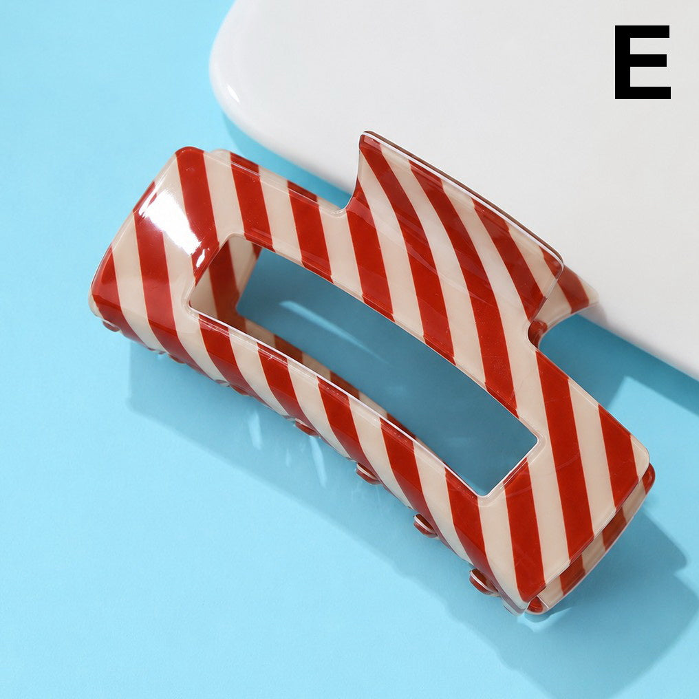 Holiday & Christmas Tree Stripe Hair Claw Clips | 40H1125